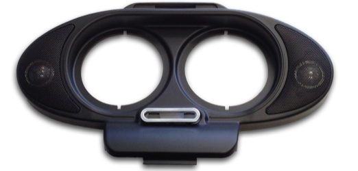 HogTunes RoadGlide Guage Trim Tweeter Pod