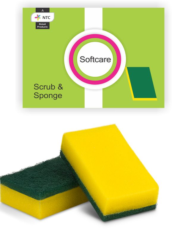 Image Soft & Care List of Top Best Quality FMCG 2 in 1 Kitchen Scrub and Sponge Pads Manufacturers In India- NTC