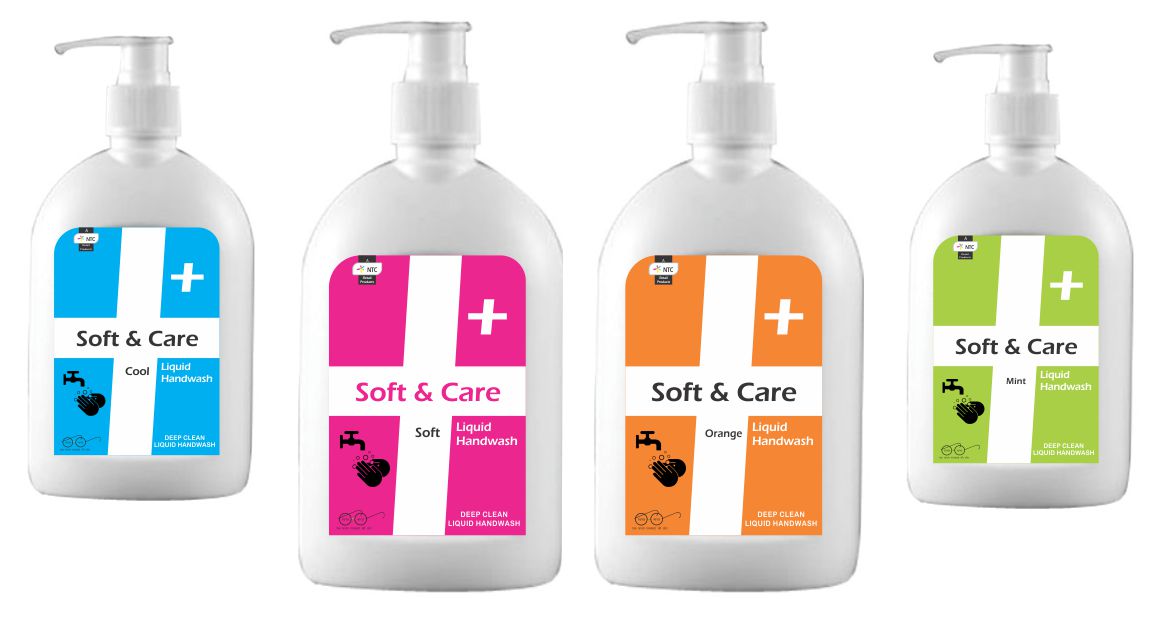 Soft & Care List of Top Best Quality Original Household Liquid Handwash Gels Cleaner Sanitizer Manufacturer India - NTC 