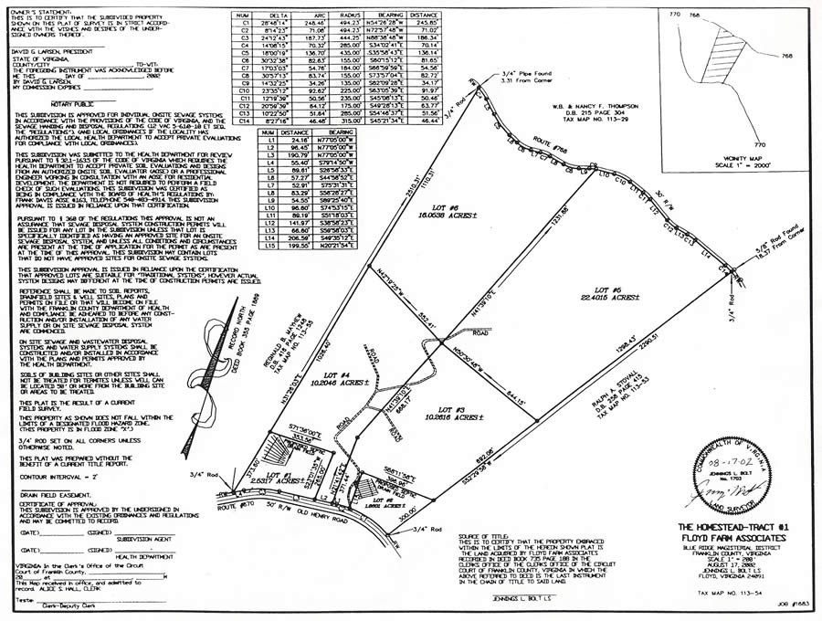 Homestead 2 Plat - Hunting Tract for Lease