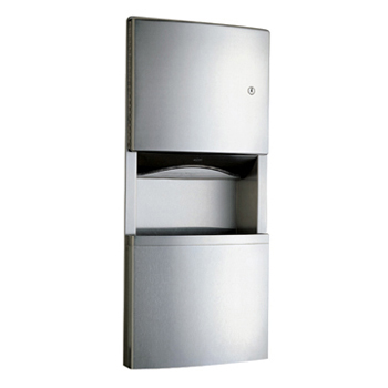 Paper Towel Dispenser & Waste Receptacle