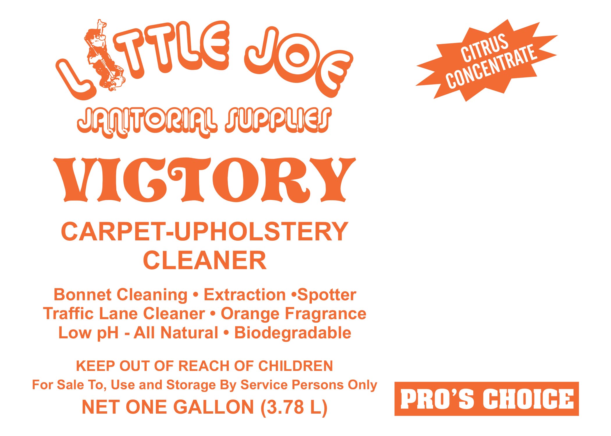 Little Joe* Carpet-Upholstery Cleaner