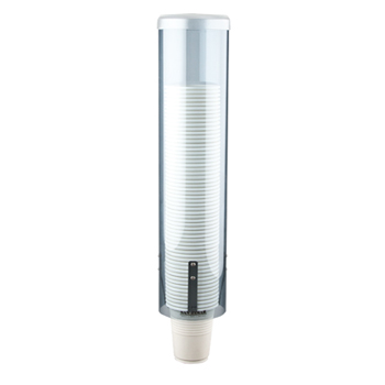 Small Water Cup Dispensers w/ Hinged Flip Cap