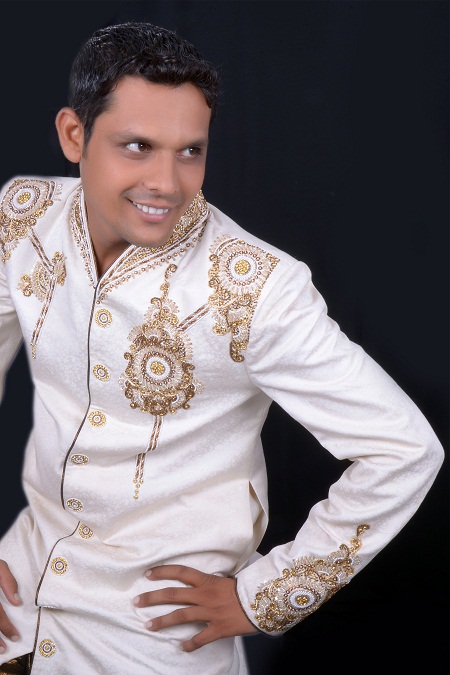 Cream Raymond Sherwani