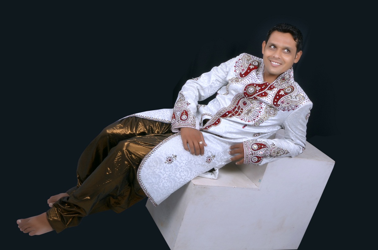 Off white groom Sherwani