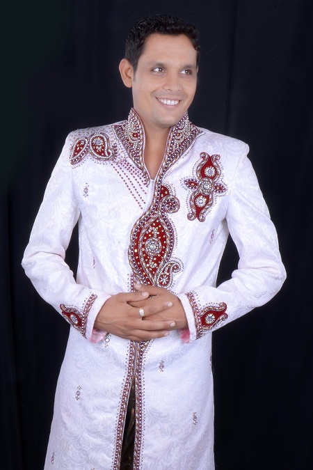 Groom Off white sherwani