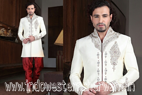 Indowestern groom sherwani