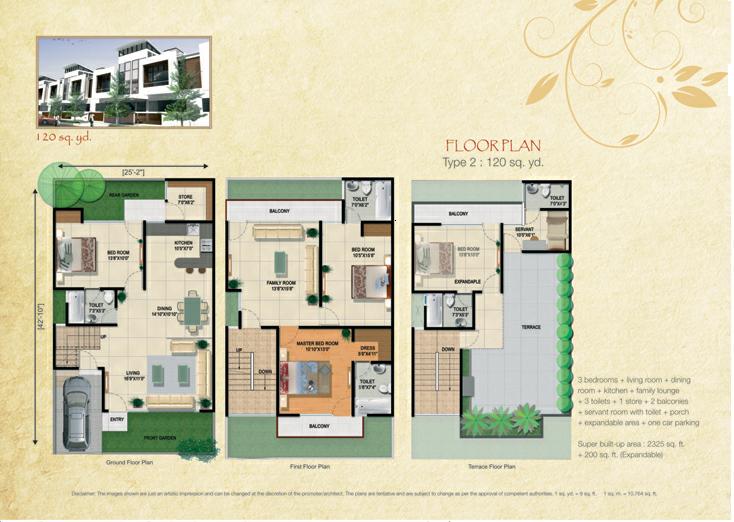 Panchsheel Villas 120 Sq.Yard