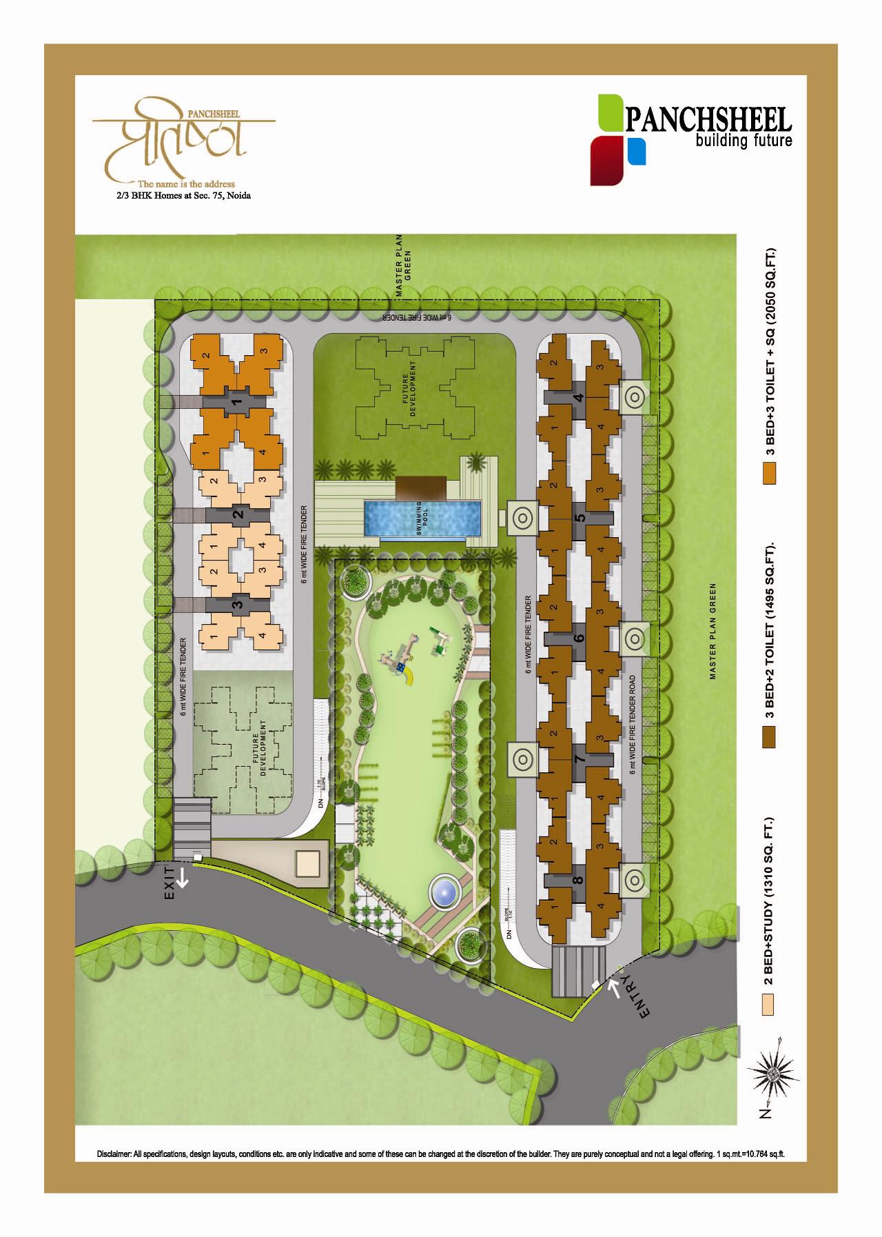 Site Layout - Panchsheel Pratishtha