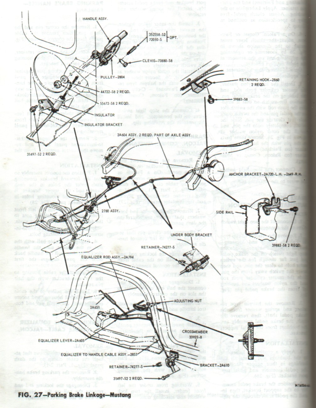 tighten brake cable