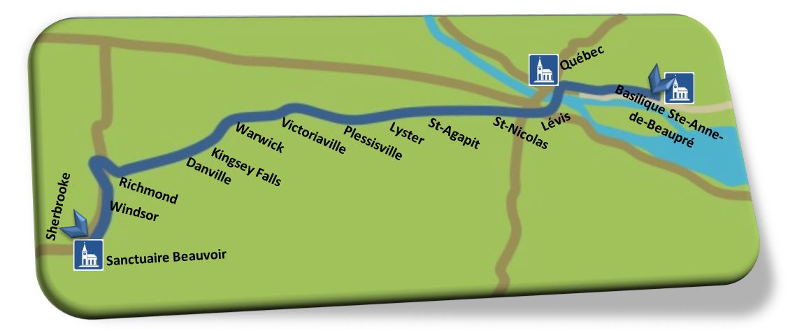 Chemin des Outaouais - Carte