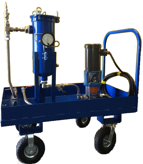 hydro testing - portable transfer/flushing cart