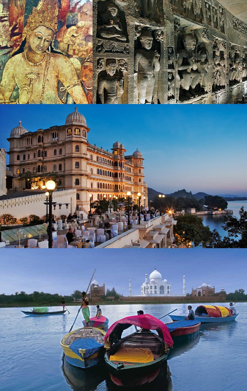 Delhi Agra Khajraho Orcha Jaipur Pushkar Udaipur Mumbai Aurangabad Ajanta  Elora Caves Tour 