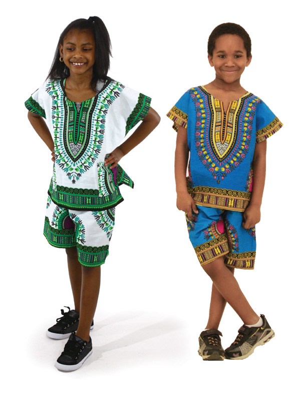 Kid's Dashiki Short Set