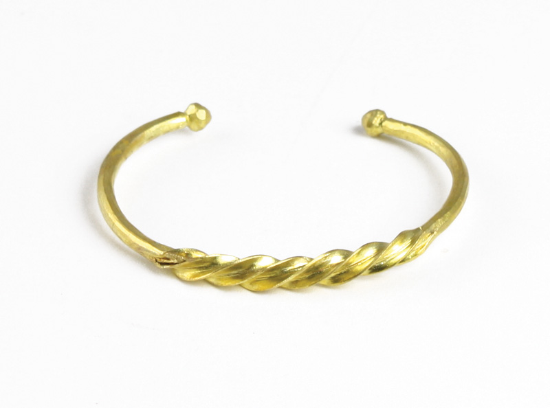 Fulani Gold Twist Bracelet