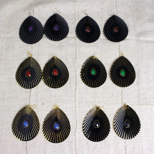 Metal Peacock Earrings