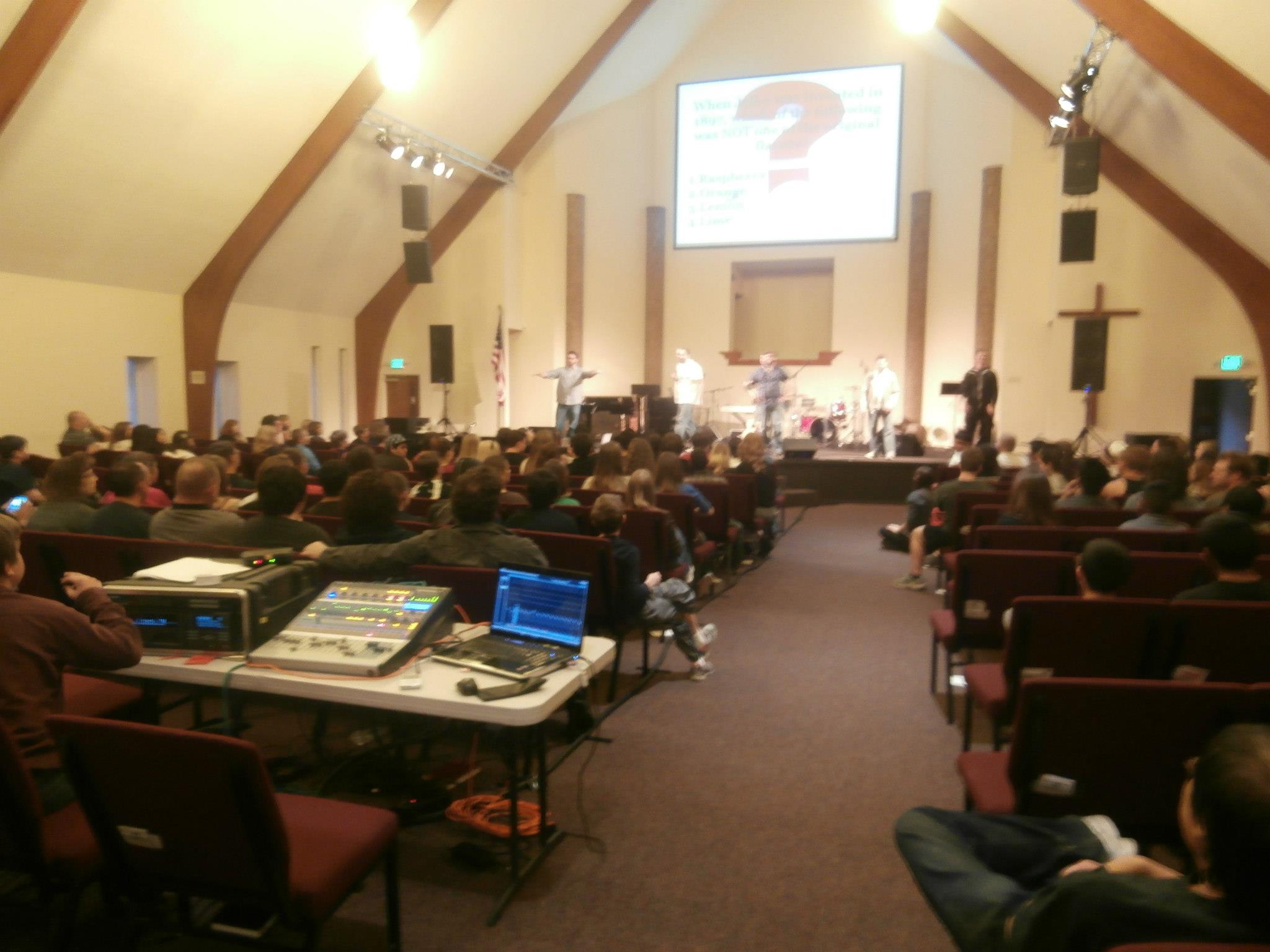 16 Channel multitrack recording a multi-church youth event