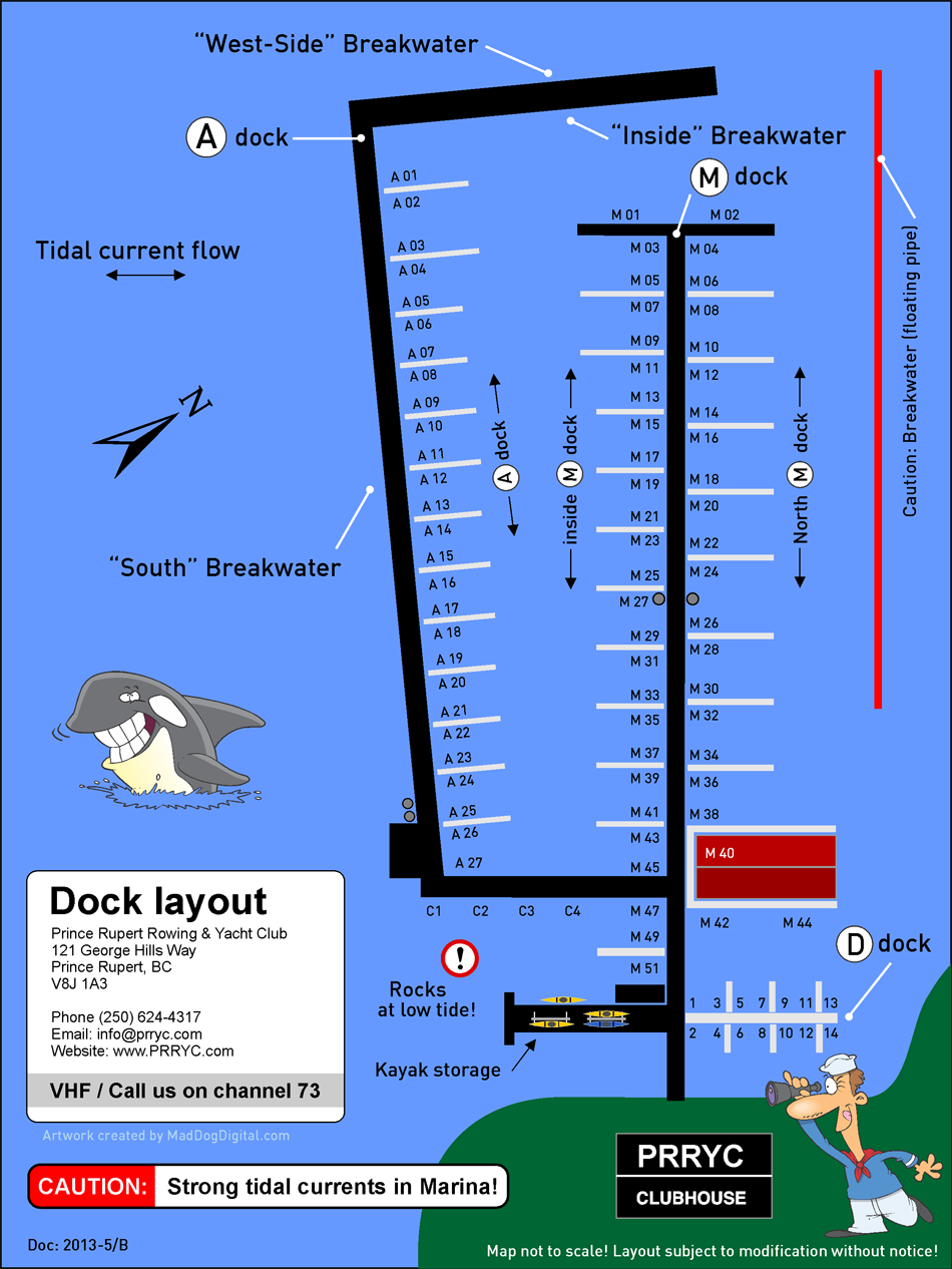 PRRYC Dock Map