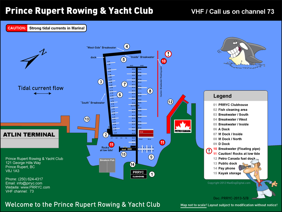 PRRYC Dock Map