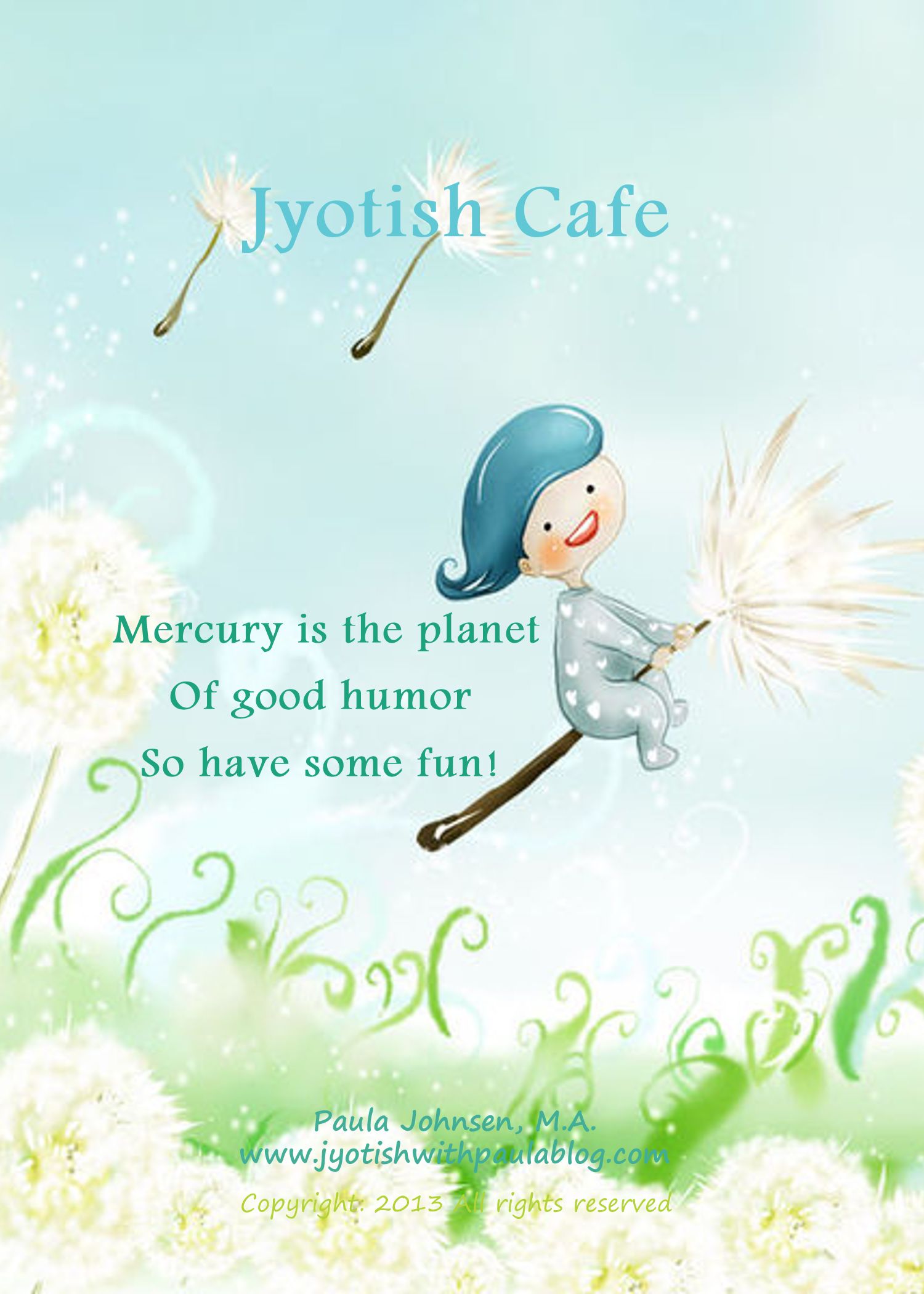 Sample from Jyotish Cafe - go to Jyotish Cafe