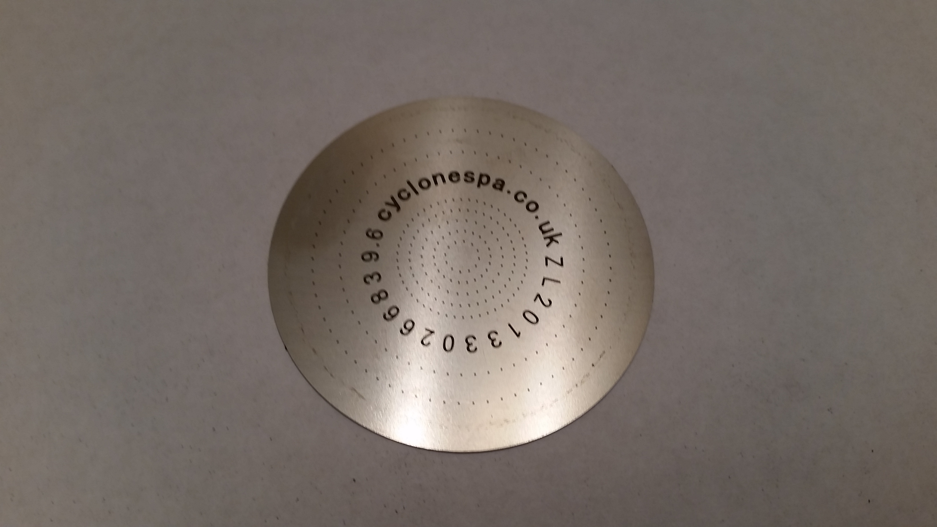 LASER CUT HEAD DISC - Stainless Steel replacement Disc Standard 65mm Size