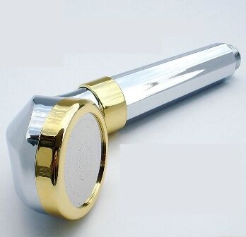 GO GOLD New Gold trimmed Silver Handled 65mm model. Transparent Polycarbonate Neck