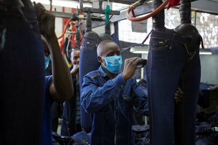 Inside a denim factory in Nairobi