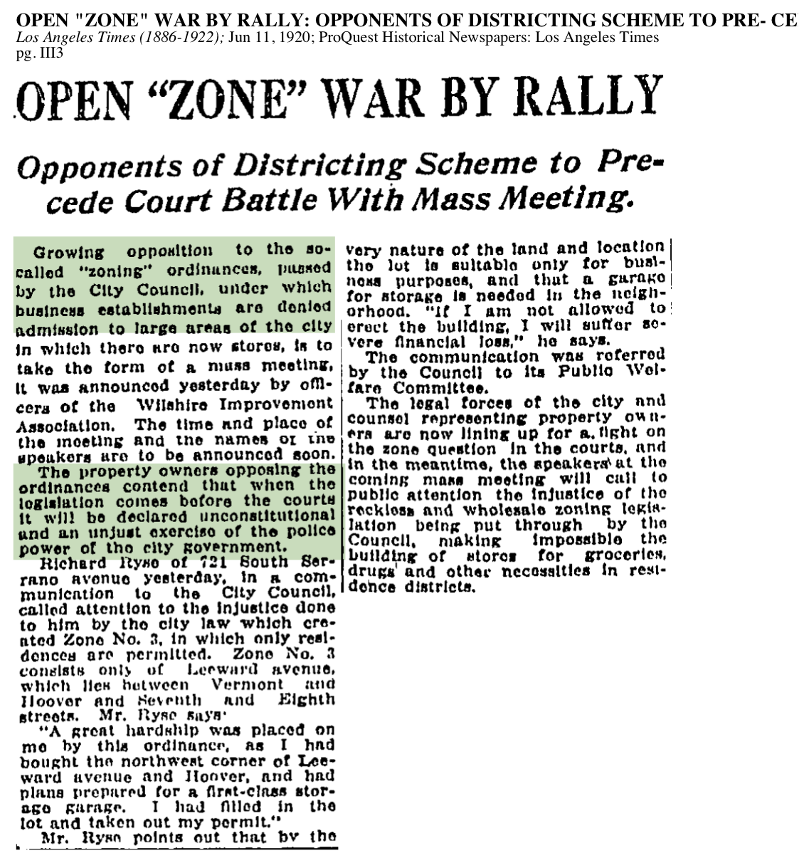 1920-Open Zone War By Rally
