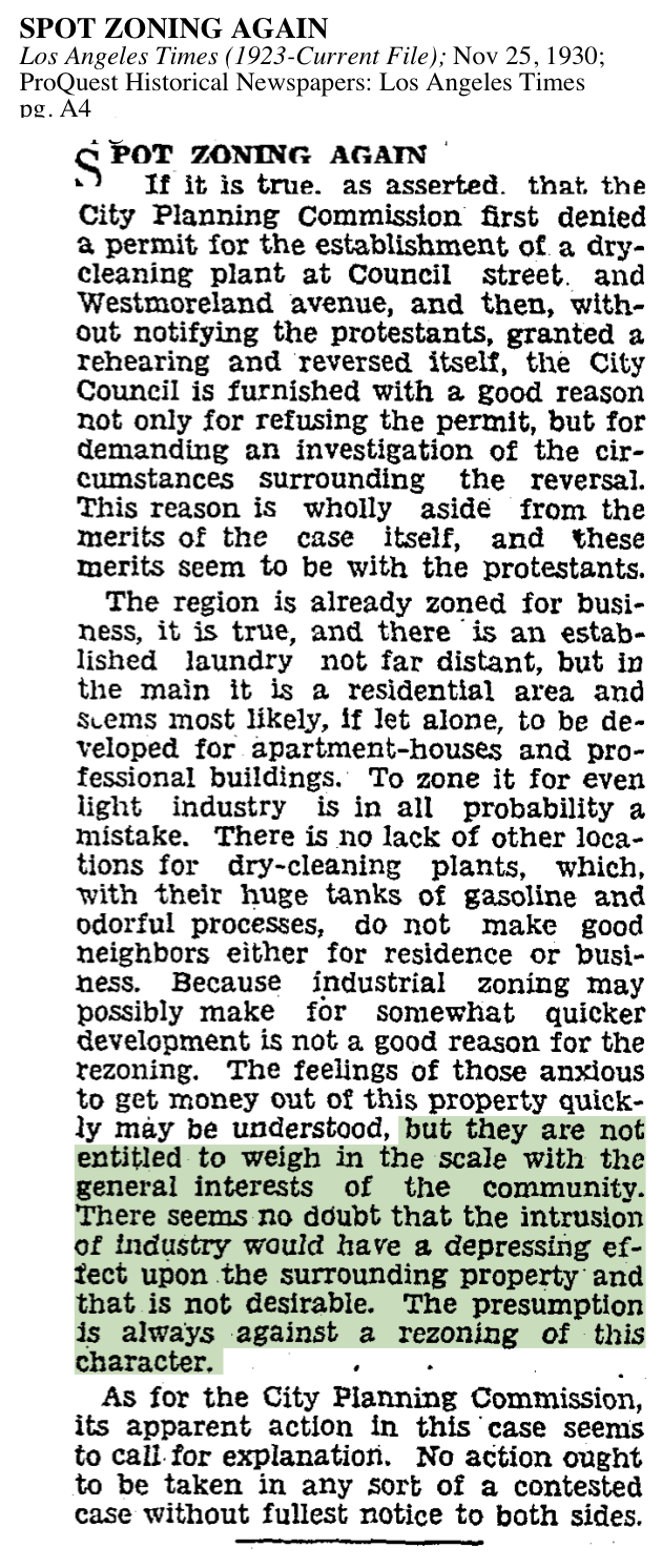 1930-Spot Zoning Again