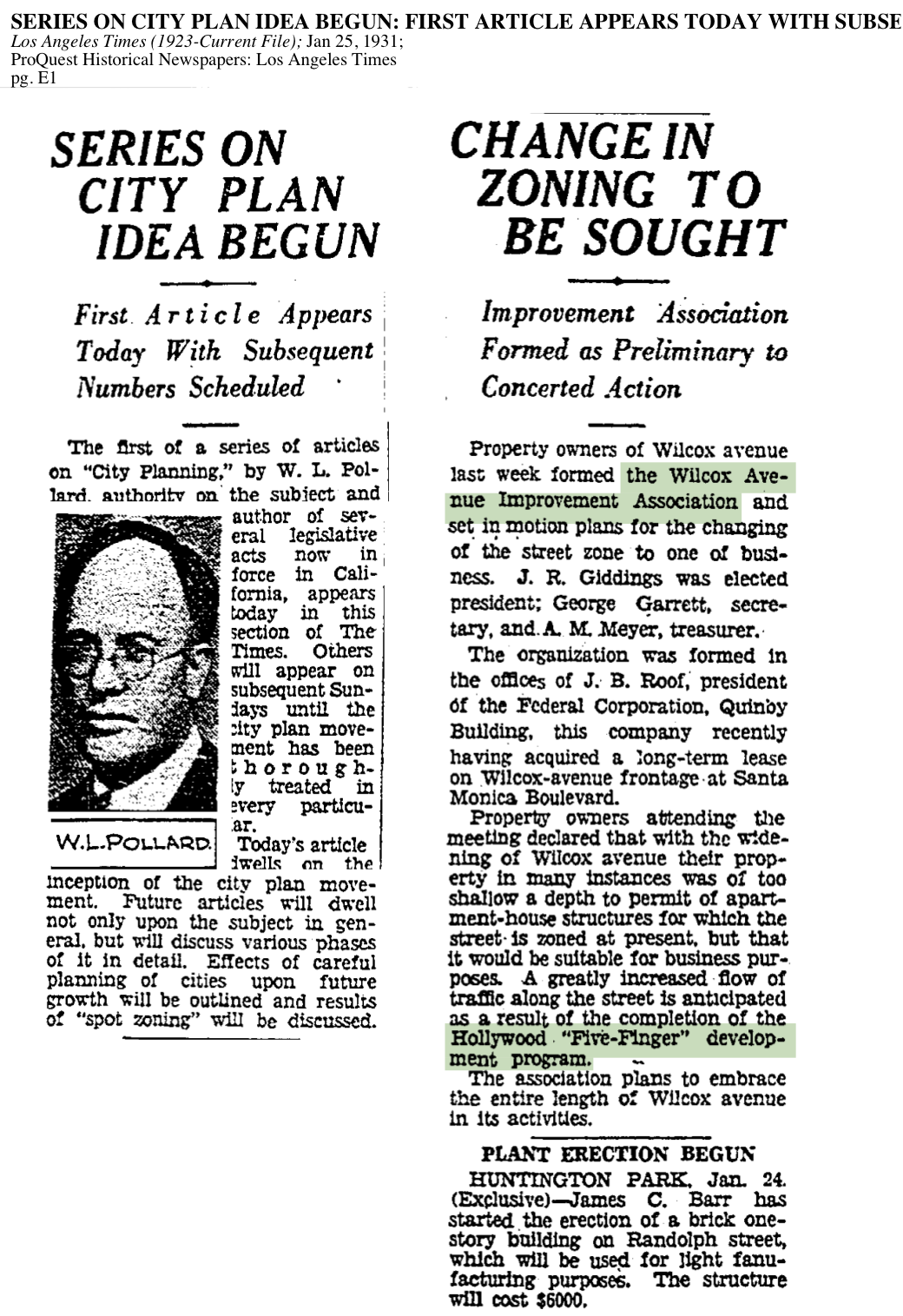 1931-City Plan Series