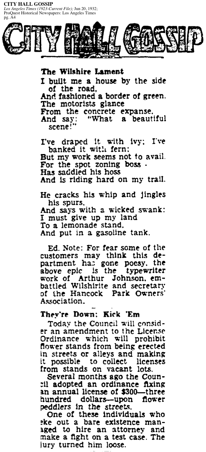 1932-City Hall Gossip