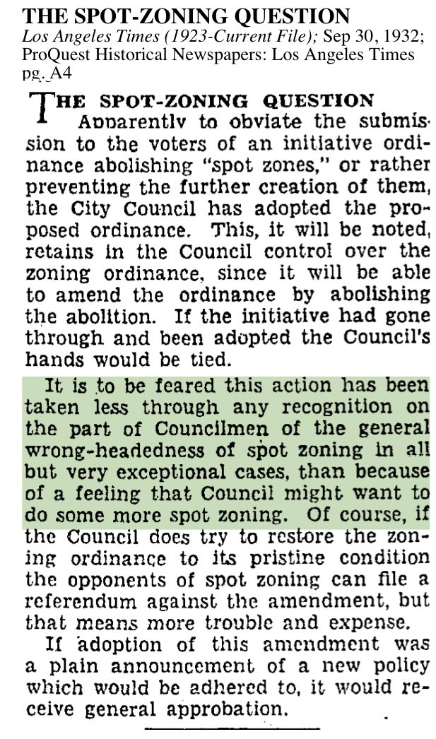 1932-Spot-Zoning Question