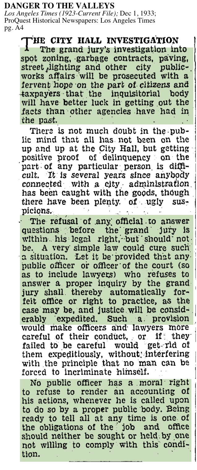 1933-City Hall Investigation
