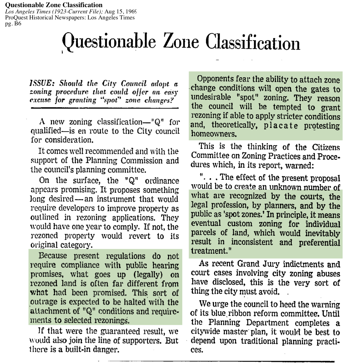 1969-Questionable Zoning Classification