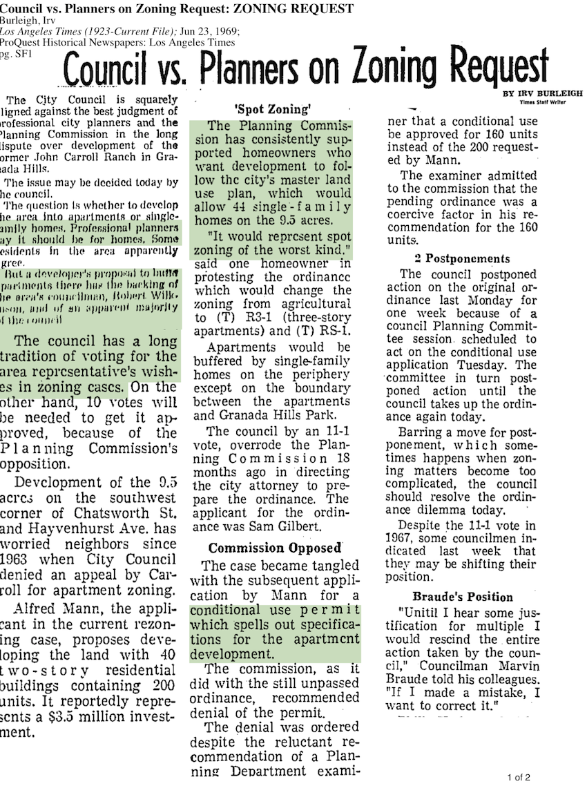 Council vs. Planners On Zoning