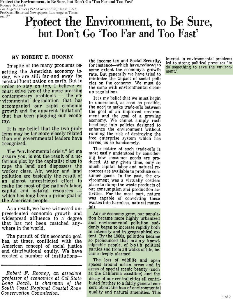 1973-Protect The Environment