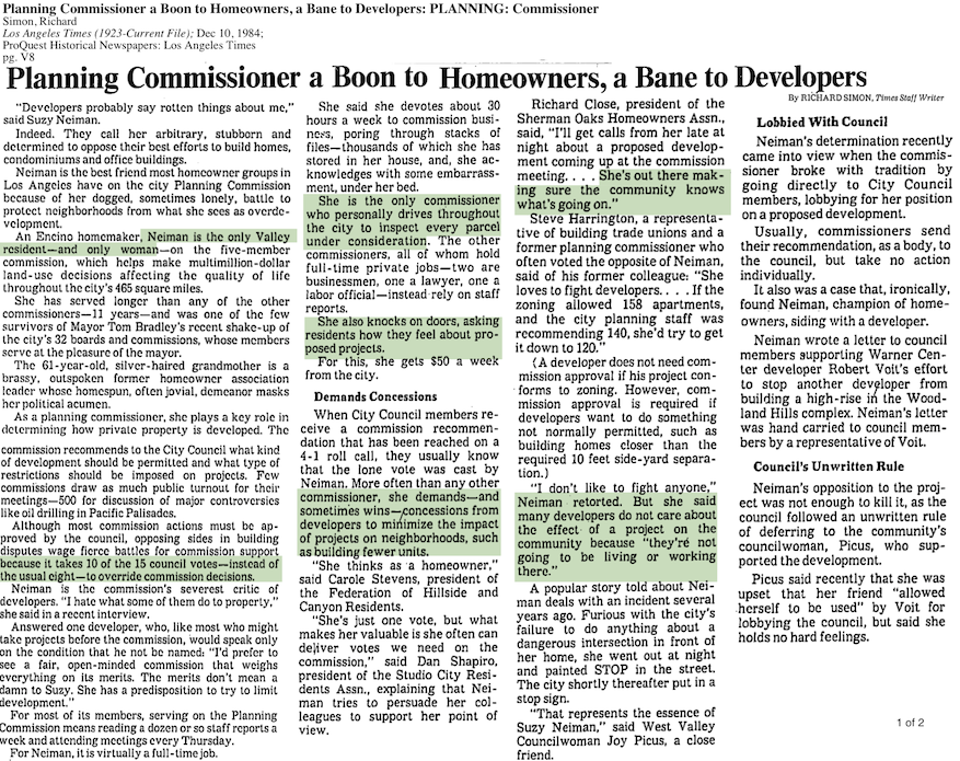1984-Boon To Homeowners, Bane to Developers