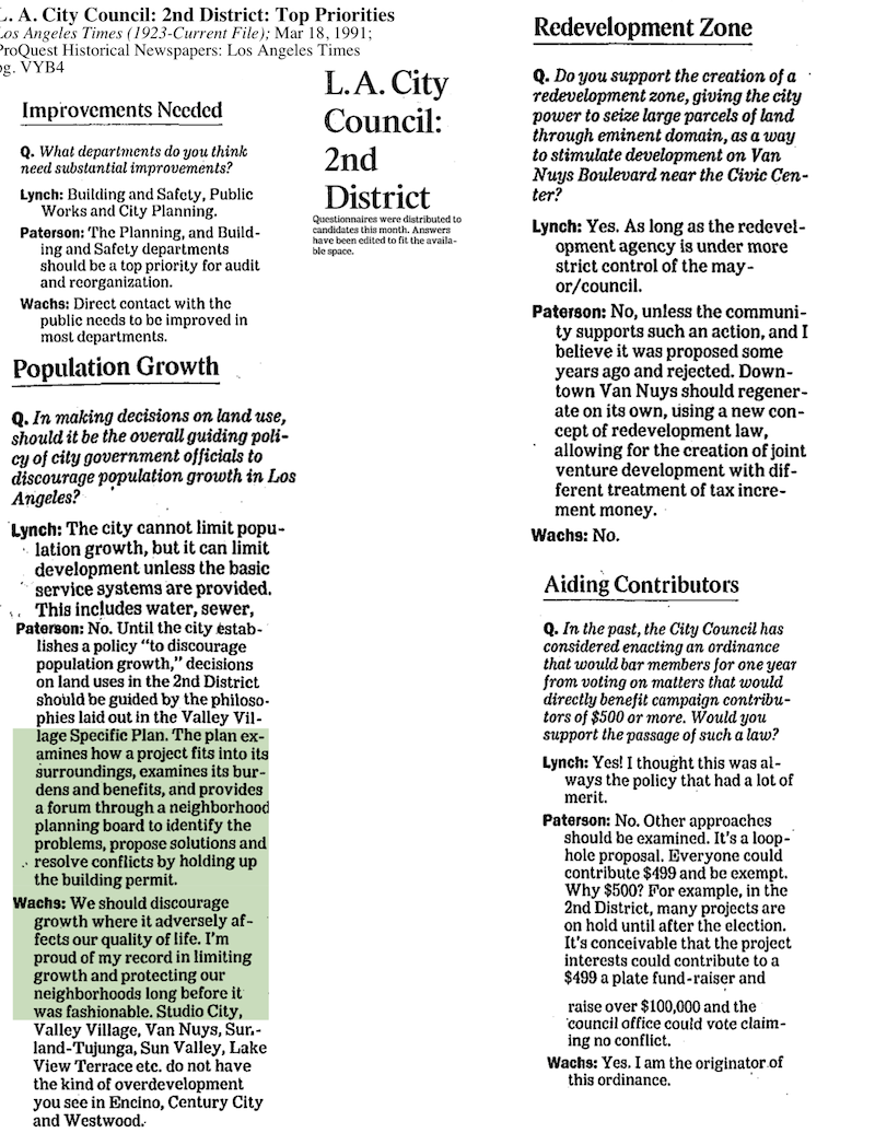 1991-City Council District 2-Q and A